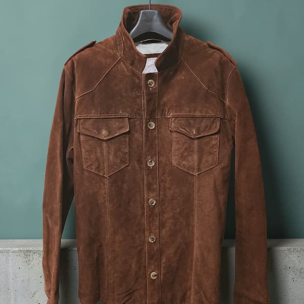 자라 맨(ZARA MAN) 데님 꾸뛰르 스웨이드 셔츠 자켓