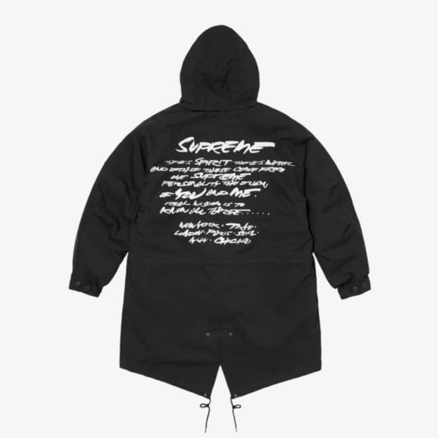 슈프림 파카 블랙 M
