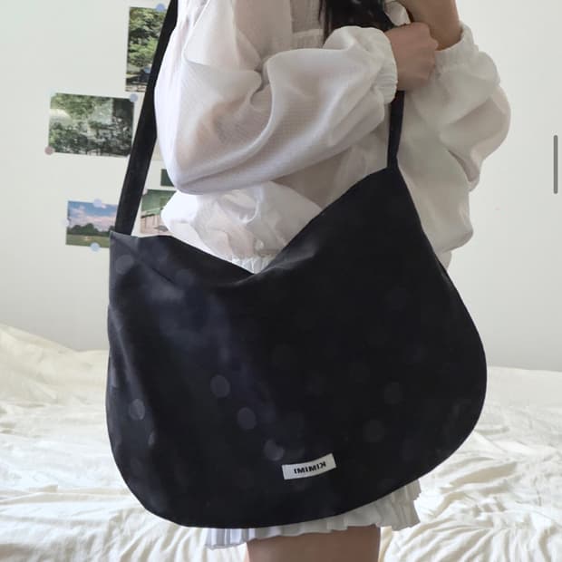 반탹포) 새거급 키미미 도트 데이백 블랙 무신사