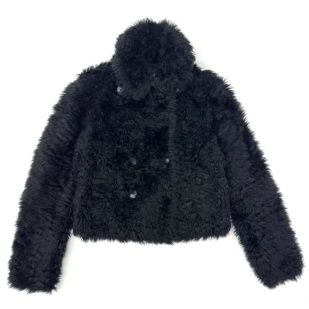 Armani Jeans Faux Fur Jacket/ 38