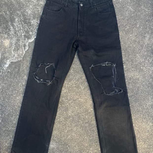 Raf simons 20fw Uneven knee pants