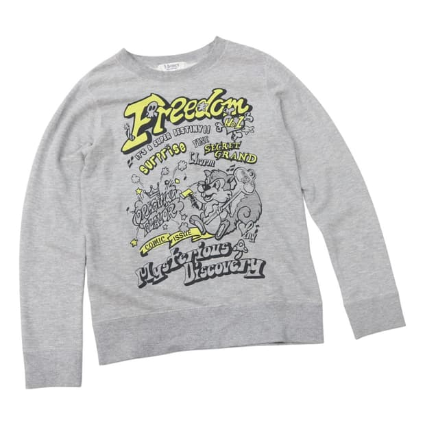 J-honey 제이허니 키치 코믹 그래픽 기모 맨투맨 (M)