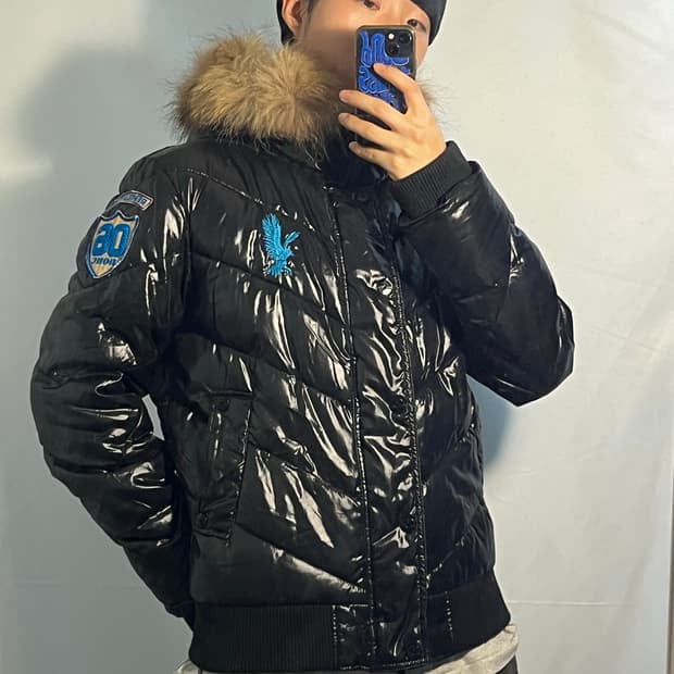 도크 유광 빈티지패딩