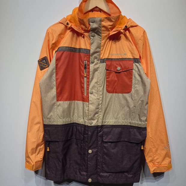 MERRELL 머렐 정품 멀티 포켓 컬러블록 바람막이 자켓
