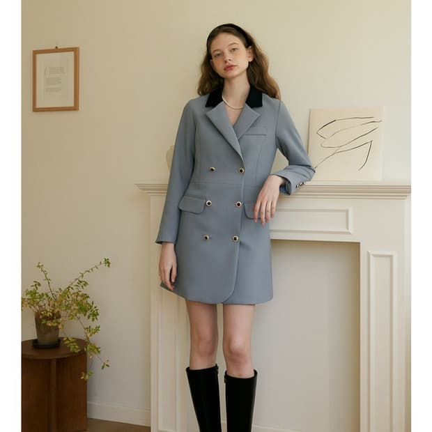 모어댄라이크 자켓 원피스