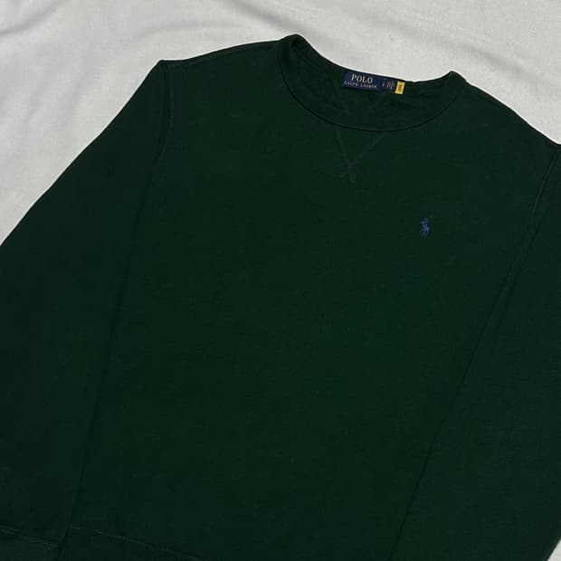 L 폴로랄프로렌 진그린 라운드넥 맨투맨