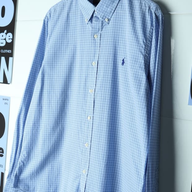 (XL-2XL) 폴로 랄프로렌 셔츠 남방 USA 잔체크-H3H33992