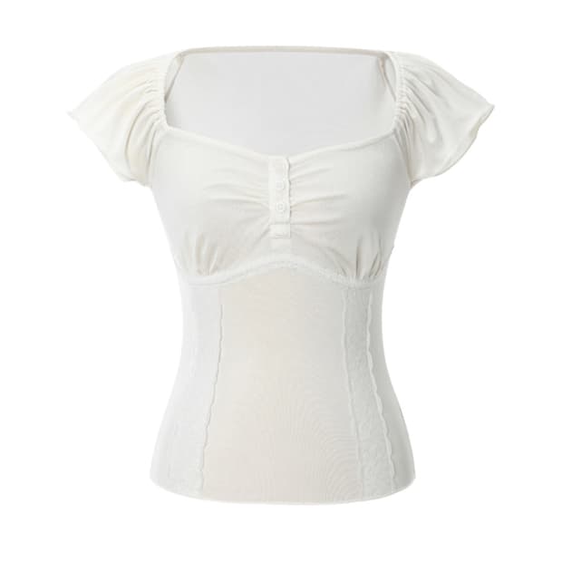 쓰리타임즈 줄리아 탑 화이트