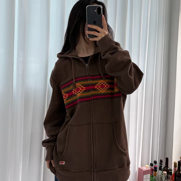 [L]리바이스 Levi's 아즈텍 나바호 기모 후드집업 