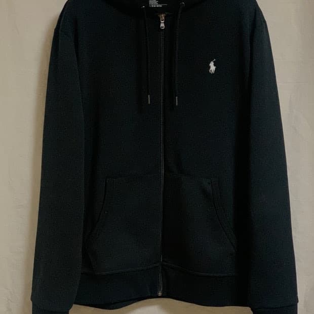 폴로 후드집업 블랙