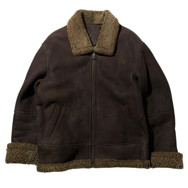 램스킨 시어링 싱글 무스탕 자켓