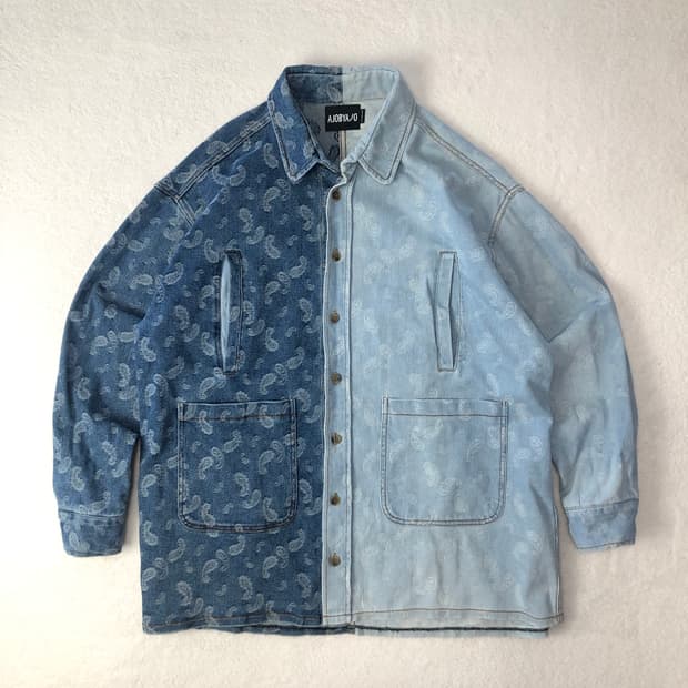 아조바이아조 페이즐리 데님자켓