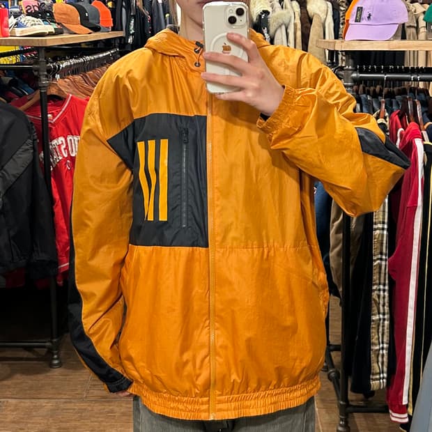 [HI] 아디다스 바람막이 오렌지