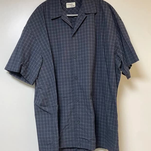 [1] 러프사이드 반팔 체크 셔츠