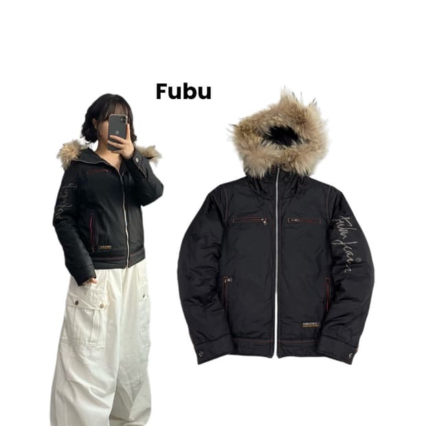 FUBU 후부 울프조 퍼 바람막이 점퍼 자켓