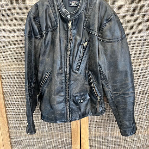 더블알엘 RRL 모토 레더 자켓