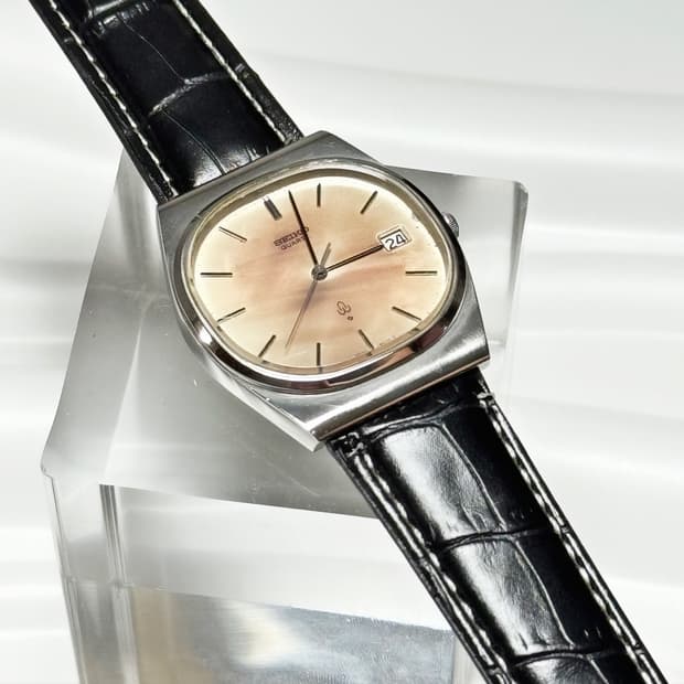 80's90's 세이코 빈티지 쿼츠 드레스 데이트 시계