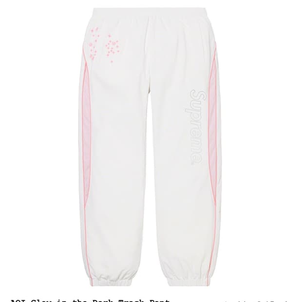 슈프림 에이오아이 글로우인더다크 트랙 팬츠