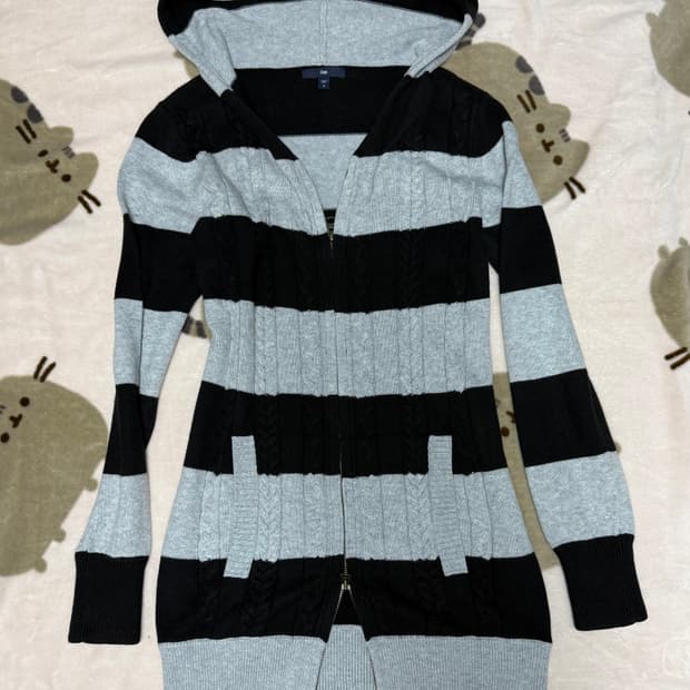 GAP 스트라이프 가디건 원피스