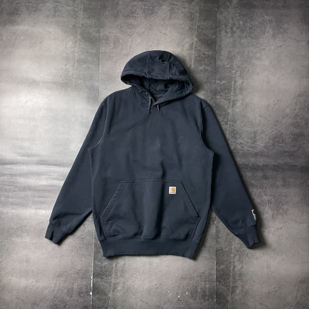 CARHARTT 칼하트 빈티지 네이비 기모 후드티 A00872