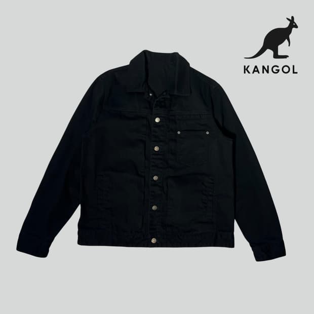 [XL]캉골 블랙 트러커 자켓