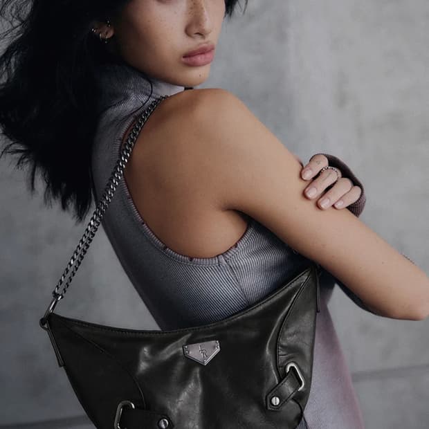 레더리 빈티지 체인 크로스 숄더백 _미니 [KHAKI BROWN]