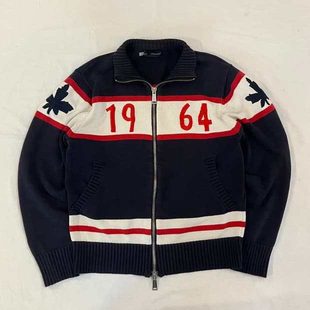 디스퀘어드2 1964 코위챤 니트집업 가디건