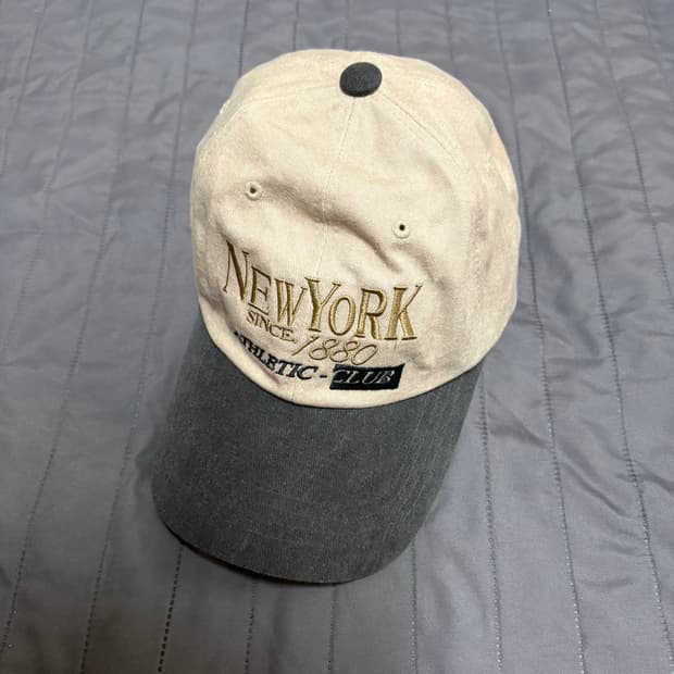 빈티지 워싱 베이지 볼캡