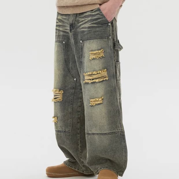 틀릴리온 더블니 카펜터 데님