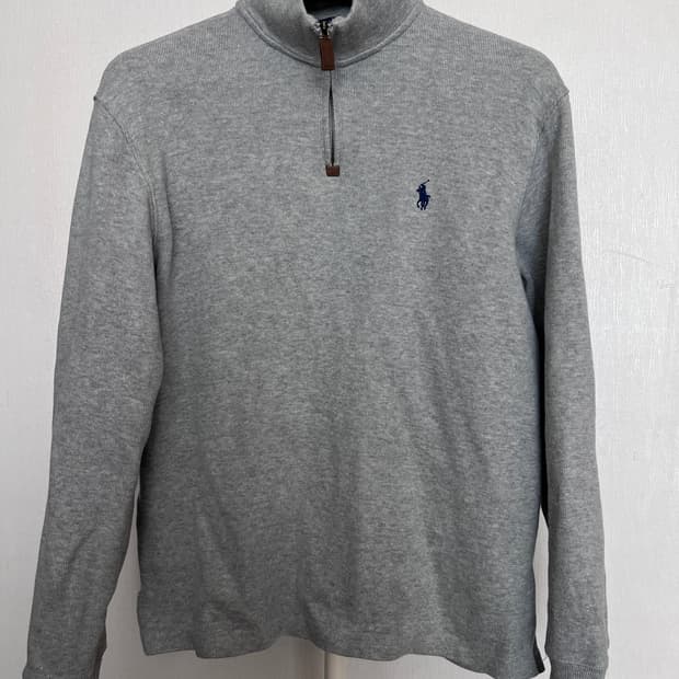Polo Ralph Lauren Grey Half-Zip Cotton S