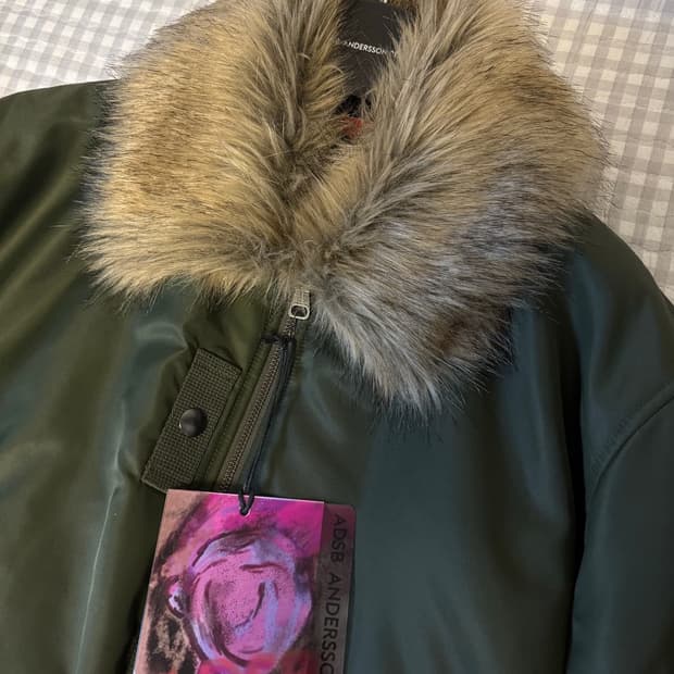 앤더슨벨 카라 퍼 봄버 ma-1 자켓