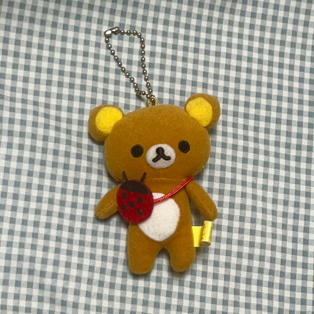 [고전, 수수료 포함가] 무당벌레 가방을 맨 리락쿠마 똥키링