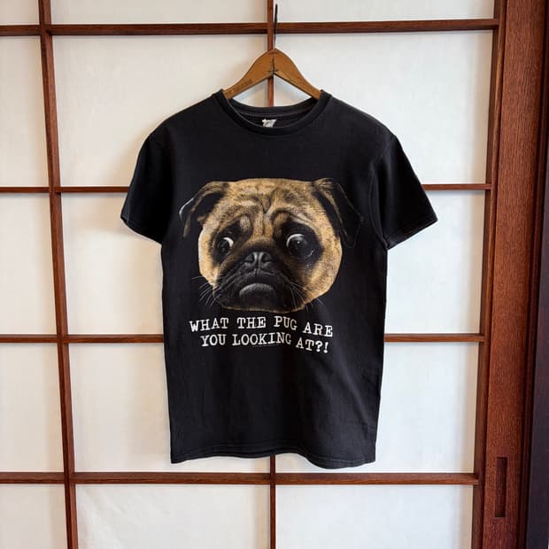 What the pug ? 퍼그 티셔츠 s 