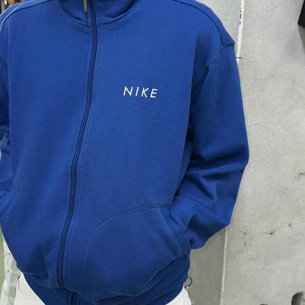 나이키 2000s 스펠 로고 코튼 트랙탑