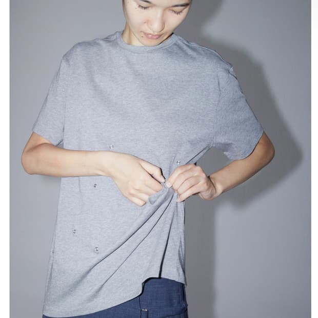 팔로마울 클릭 스냅버튼 티셔츠  xs