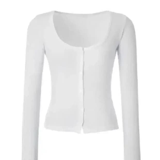 쓰리타임즈 베이비 가디건 화이트