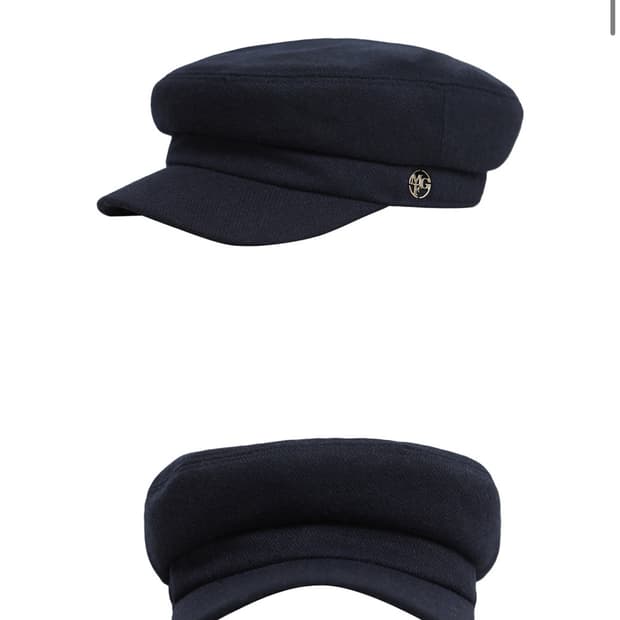 마리떼 프랑소와 저버 울 헌팅캡 마린 네이비 베레모 모자