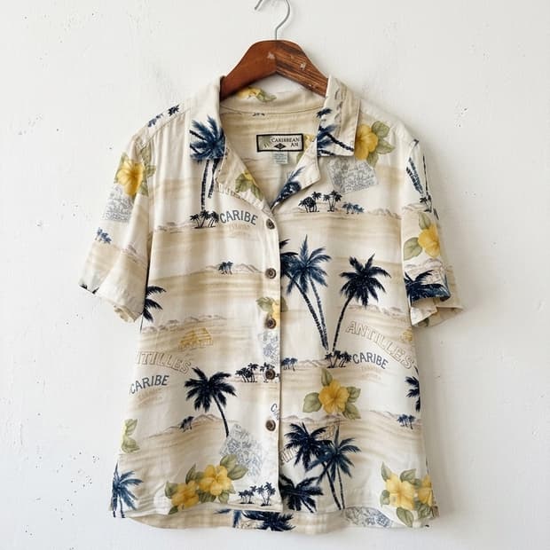 Caribbean Joe 레트로 알로하 셔츠
