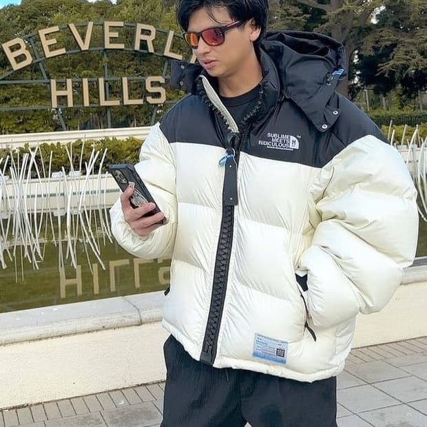 @새상품@ 미하라야스히로 패딩 런웨이 오버사이즈 빅지퍼 화이트