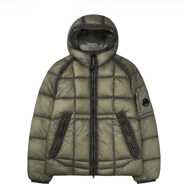 (새상품급) C.P 컴퍼니 D.D. 쉘 후드 다운 자켓 펀가이 그레이