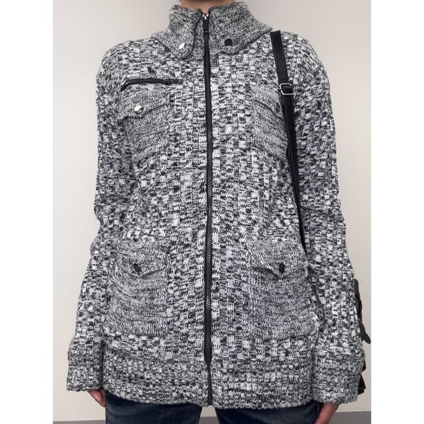 빈티지 락시크 니트집업