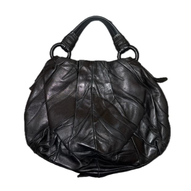 prada 프라다 빈티지 러플 프릴 레더 토트백