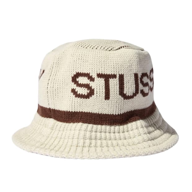 [L-XL] 스투시 자카드 니트 버킷햇 Stussy