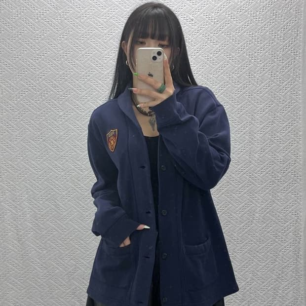 폴로 랄프로렌 레트로 하이틴 숄카라 가디건 L C09315