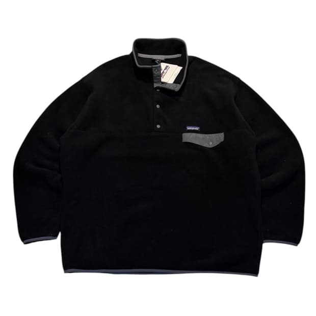 파타고니아 신칠라 스냅티 풀오버 플리스 블랙