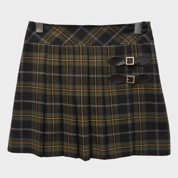 LITIRA 프레피룩 체크 플리츠 스커트 63194