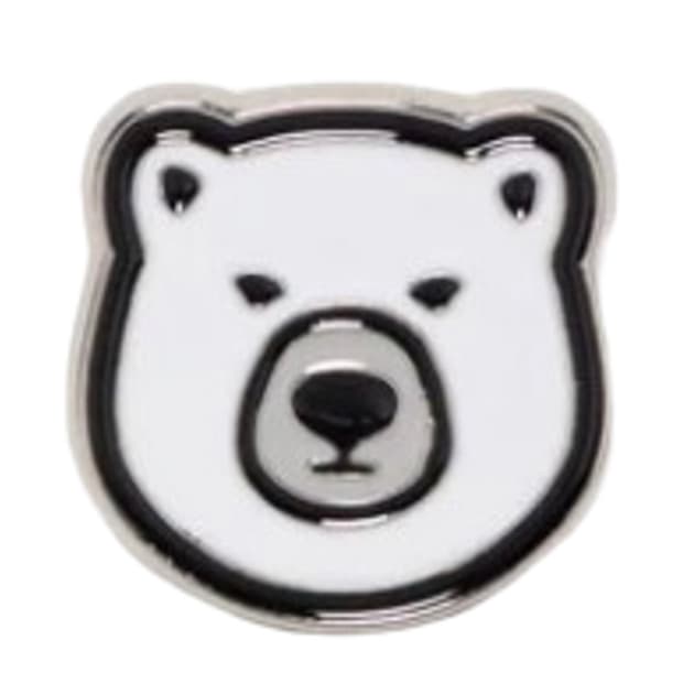 휴먼 메이드 애니멀 헤드 핀 화이트