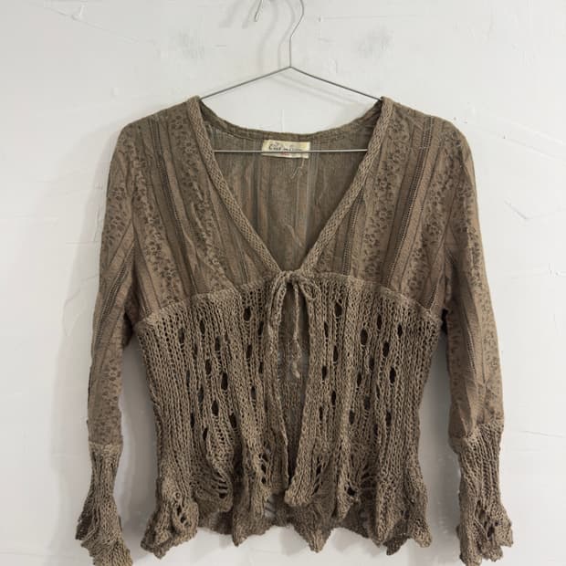cest moijeu crochet cardigan