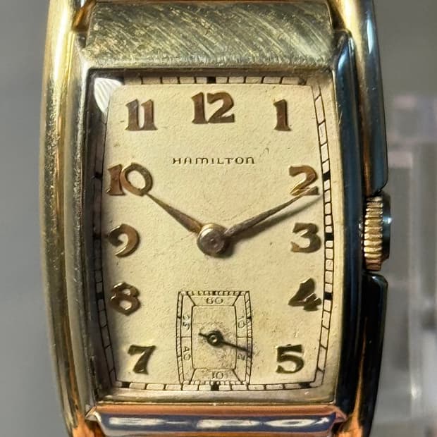 빈티지 해밀턴 서튼 수동 남성 손목시계