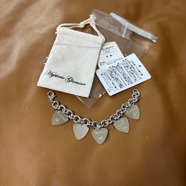 히스테릭글래머 피크 팔찌 실버 Hysteric glamour